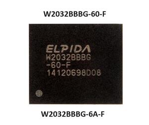 Elpida EDW2032BBBG-60-F W2032BBBG-60-F W2032BBBG-6A-F